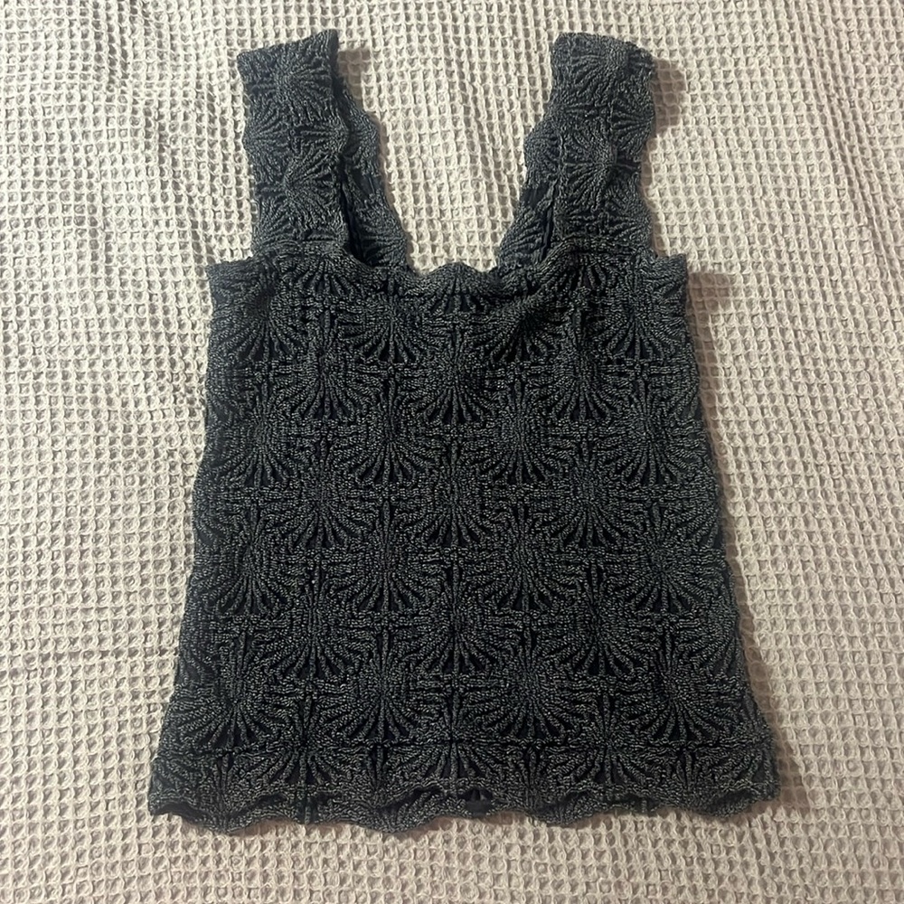 Free People; Love Letter Cami, Black, Medium